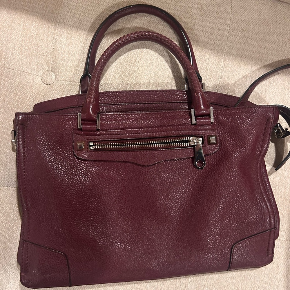 Rebecca Minkoff Elegant Burgundy Leather Handbag